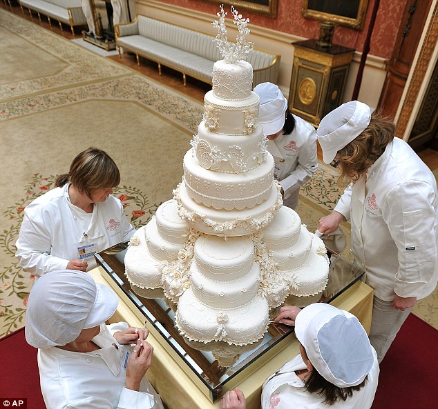 Royal Wedding Cake Top View